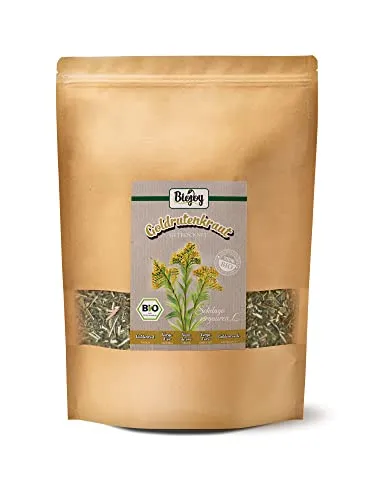 Biojoy BIO-Goldrutenkraut Tee (500 g), Goldrutentee, getrocknet und geschnitten (Solidago virgaurea)